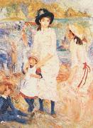 Pierre Renoir Children on the Seashore, Guernsey Sweden oil painting artist